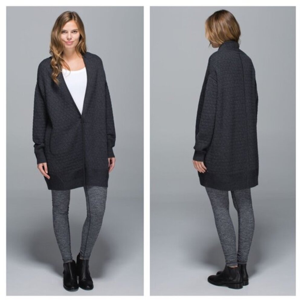 lululemon athletica Dark Gray Cardigan
